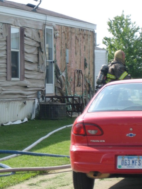 Trailer Fire June 5, 2009.   Super20 Mobile Home Park - North Casade Road.  