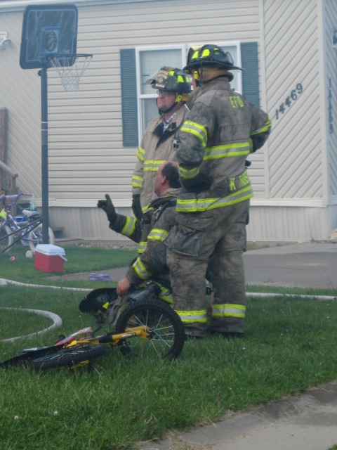 Trailer Fire June 5, 2009.   Super20 Mobile Home Park - North Casade Road.  
