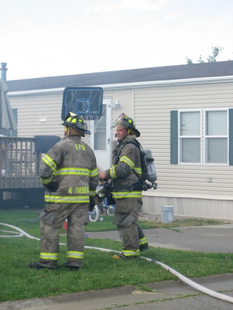Trailer Fire June 5, 2009.   Super20 Mobile Home Park - North Casade Road.  