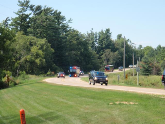 President Barack Obama motorcade August 16, 2011