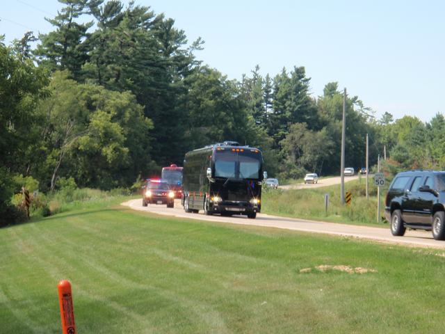 President Barack Obama motorcade August 16, 2011