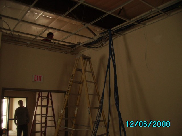 Jim Northouse (Epworth Fire member) Supervises the project from a safe distance.  
