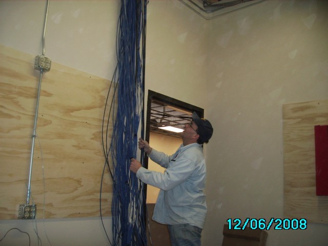 Central location of all wiring/Info Technology area. 