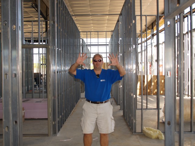 Dan, checking out the new station. 9/17/2008