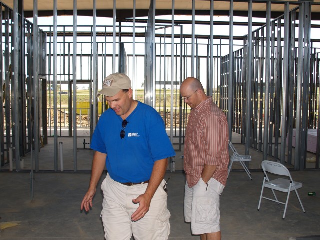 Dan and Larry trying to figure out what room they are in. 9/17/2008