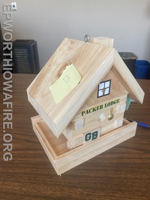 Packer Birdhouse Donated by Ace Hardware