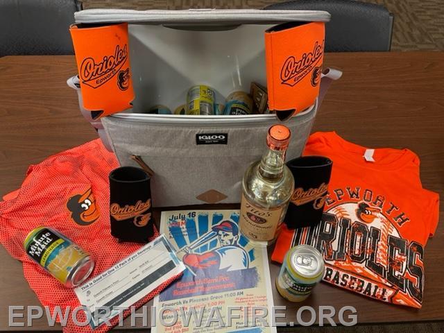 Cooler of Joy, Epworth Orioles Swag and $30 to Epworth Fun Day