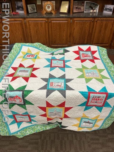 Important Landmarks of Iowa Quilt donated by Lucas and Melinda McDermott