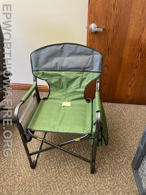 2- Camping Chairs donated by Joe and Corinne McQillen