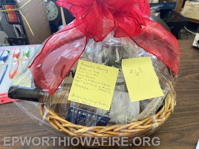 Romantic Basket Donated by Mayor Sandy Gassman
