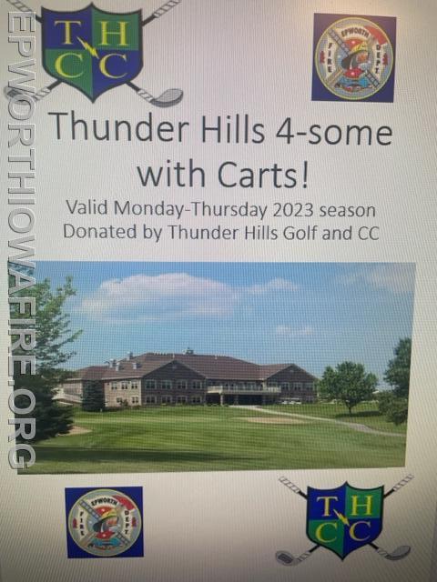 Donated by Thunder Hills Country CLub