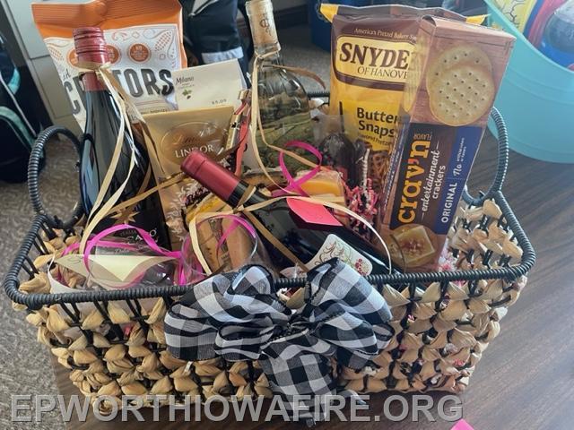 Wine and Snacks Basket Donated by Steve and Wanda Bries