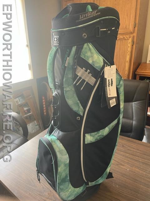 Golf Bag Donated by Brett and Bridget Featherston