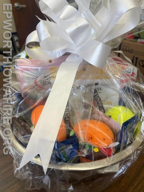 Dog Toy Basket donated by Jim and Theresa Northouse